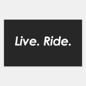 Live and Ride Sticker (Voorkant)
