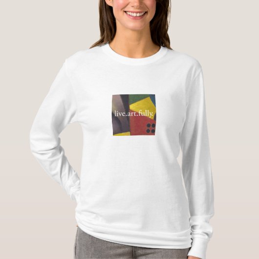 live.art.full. shirt van vrouwen (Voorkant)