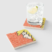 Live Beautiful Stone-Onderzetter Stenen Onderzetter (Zijkant)