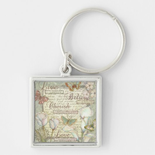Live Believe Cherish Sleutelhanger (Voorkant)