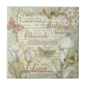 Live Believe Cherish Tegeltje (Voorkant)
