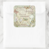 Live Believe Cherish Vierkante Sticker (Tas)