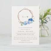 Live Blue Green Foliage Rehearsal Dinner Invite Bedankkaart (Staand voorkant)