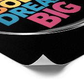 Live Bold Dream Big Sticker Poster (Hoek)