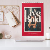 Live Bold | Moderne Motivatie fotokalender Kalender
