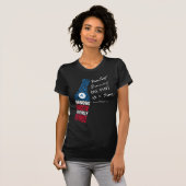 Live Bottle Women's Black T-Shirt (Voorkant volledig)