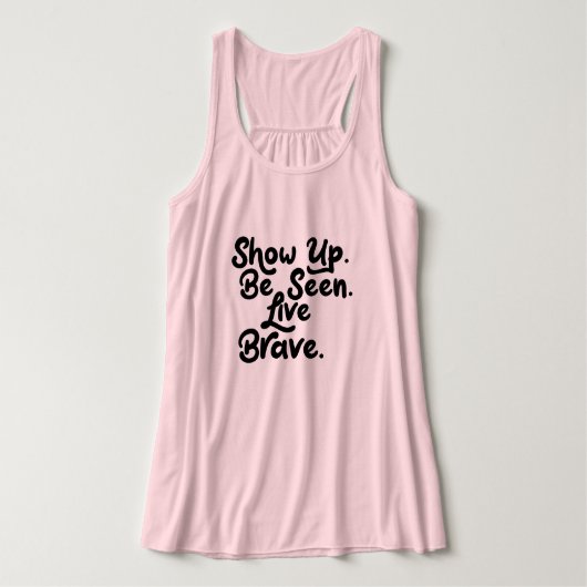 Live Brave Tanktop (Design voorkant)