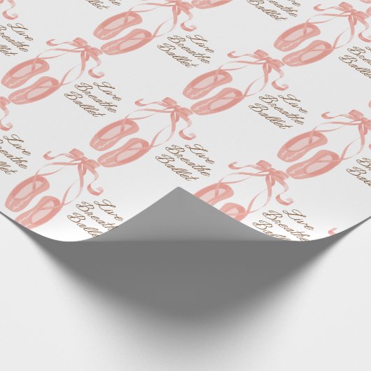 Live Breathe Ballet Cadeaupapier (Hoek)