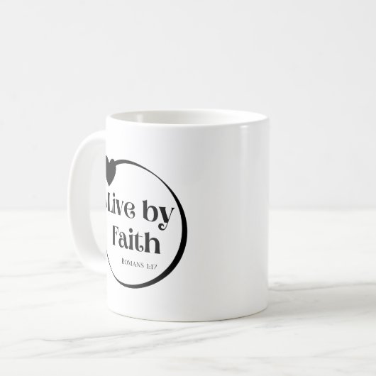 Live by Faith Scripture Mok (Voorkant links)