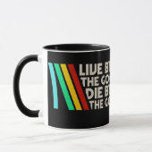 Live By The Goop Retro Gamer Coffee Mug Mok (Links)