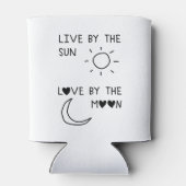 Live by the sun Love by the moon Blikjeskoeler (Achterkant)