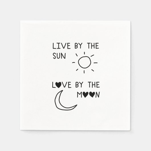 Live by the sun Love by the moon Servet (Voorkant)