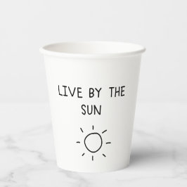 Live By the Sun Papieren Bekers