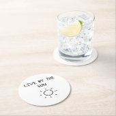 Live By the Sun Ronde Kartonnen Onderzetter (Insitu)