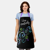 Live Creative Colorful Swirls Schort (Gedragen)