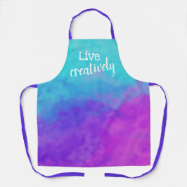 Live Creative Paars, Roze, Blauwgroen Schort