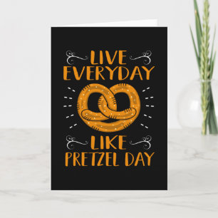 Live day als pretzel dag kaart