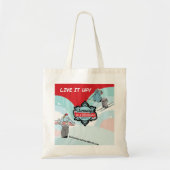 Live deze winter tote bag (Voorkant)