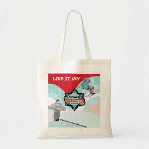 Live deze winter tote bag