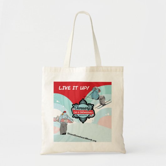 Live deze winter tote bag (Voorkant)
