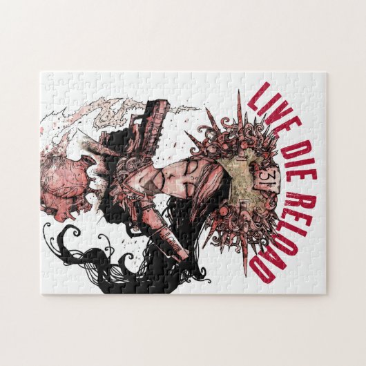 Live Die Reload puzzle Legpuzzel (Horizontaal)