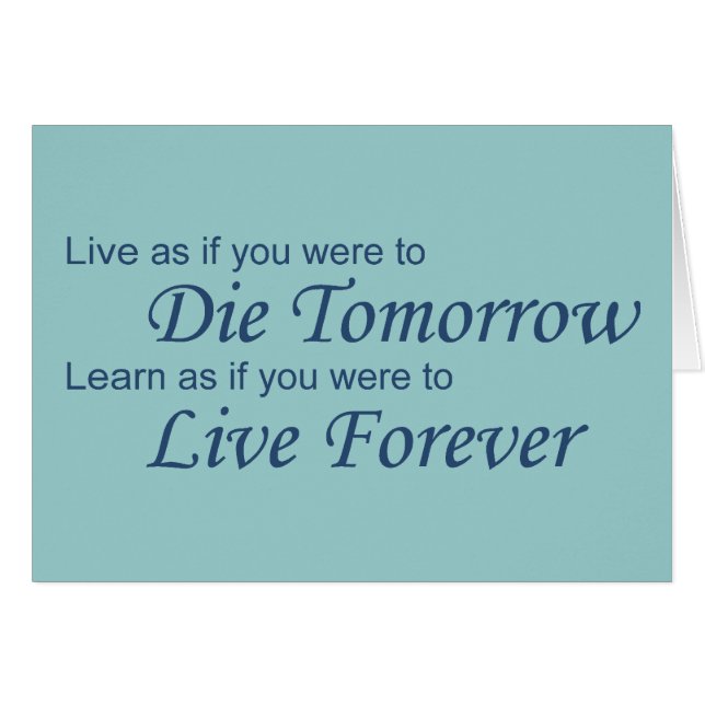 Live - Die Tomorrow blue (Voorkant Horizontaal)