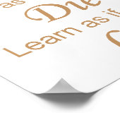 Live - Die Tomorrow yellow Poster (Hoek)