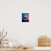 Live Dit leven - 8 x 10-inch art afdrukken Poster (Keuken)