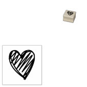 LIVE DOODLE HEART Sign Punch Kaart loyaliteitskaar Rubberstempel (Gestempeld)