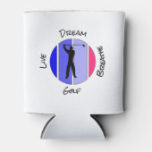 Live, dream, breathe golf blikjeskoeler (Voorkant)