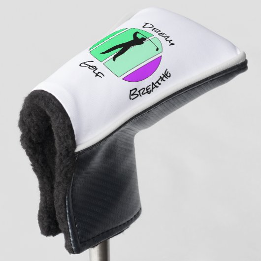 Live, dream, breathe golf golfheadcover (3/4 voorkant)