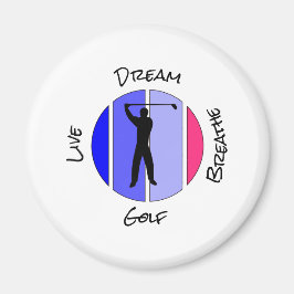 Live, dream, breathe golf magneet