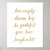 live dromen over grote kunst poster (Voorkant)