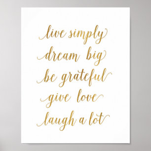 live dromen over grote kunst poster