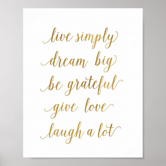 live dromen over grote kunst poster (Voorkant)