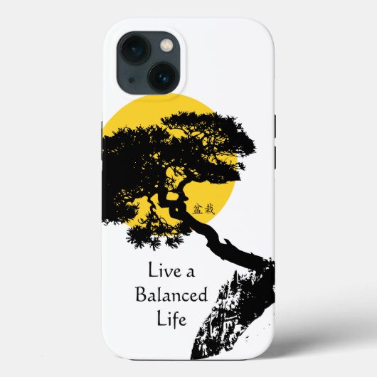 Live een Balans levensbonsai-boom Case-Mate iPhone Case (Achterkant)