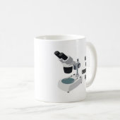 Live een onderzocht levenssamengestelde microscoop koffiemok (Voorkant rechts)