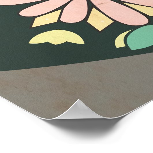 Live Eenvoudig afdrukken Poster (Hoek)