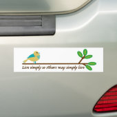 Live Eenvoudig Bumpersticker (Op auto)
