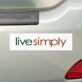 Live Eenvoudig Bumpersticker (Op auto)