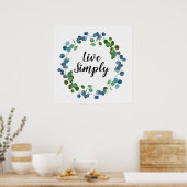 Live Eenvoudig Creëer Uw eigen Inspirerend prijsop Poster (Keuken)