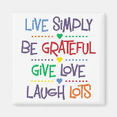 Live Eenvoudig Magneet (Voorkant)