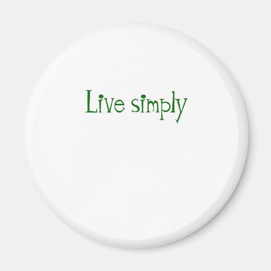 Live Eenvoudig Magneet (Voorkant)