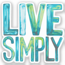 Live Eenvoudig Sticker