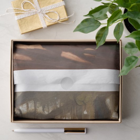 Live eiken Spaans mos olieverfschilderij Decoupage Tissuepapier (Geschenk)