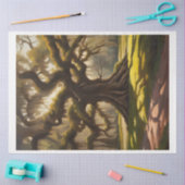 Live eiken Spaans mos olieverfschilderij Decoupage Tissuepapier (Craft)