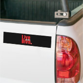 Live en laat duiken bumpersticker (Op Truck)