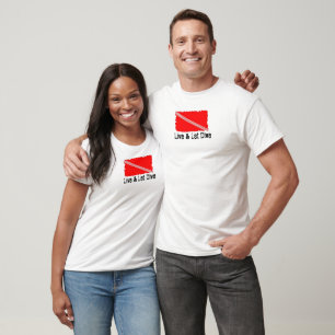 Live en laat duiken t-shirt