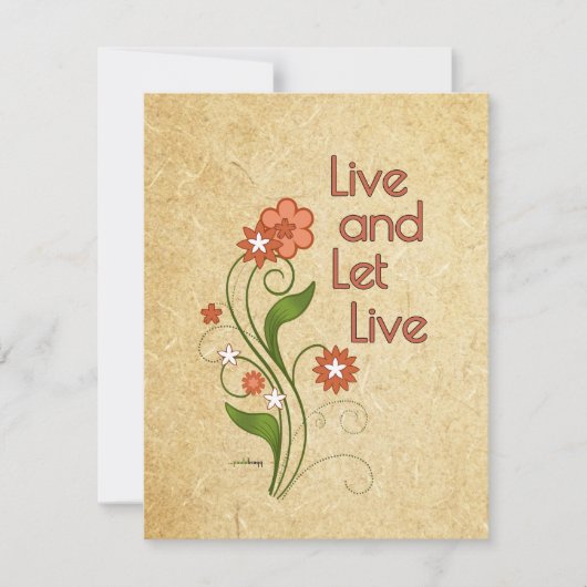 Live en laat live (12-stapprogramma's) kaart (Voorkant)