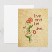 Live en laat live (12-stapprogramma's) kaart (Voorkant / Achterkant)